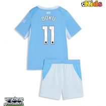 Manchester City Jeremy Doku #11 Replica Home Minikit 2026-27 Short Sleeve (+ pants)